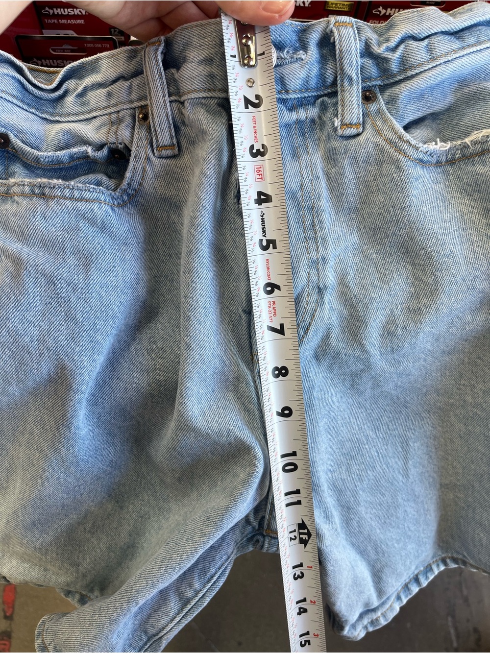 Abercrombie & Fitch Light Wash Denim Jean Shorts - Picture 6 of 6